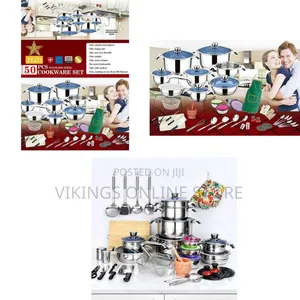 50pcs Stainless Steel Cookware Set