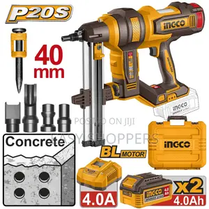 INGCO 20V Brushless Cordless Concrete Nailer