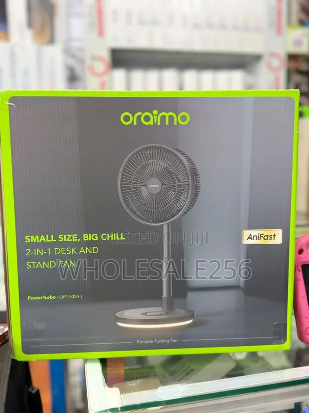 Oraimo Power Turbo OPF-502A 2-in-1 Desk & Stand Fan - 1