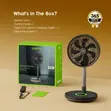 Oraimo Power Turbo OPF-502A 2-in-1 Desk & Stand Fan - 4