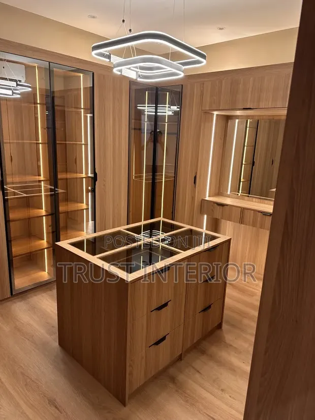 Classy Closet with Glass Shutters - 1