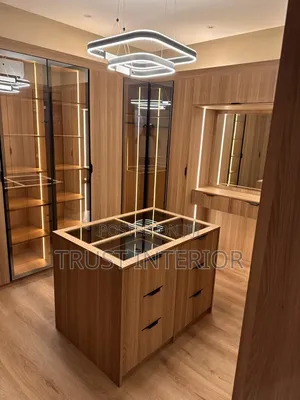 Classy Closet with Glass Shutters