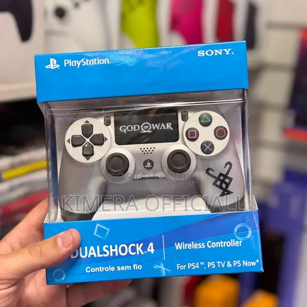 Original PS4 Controller Silver Wireless Gamepad - 1