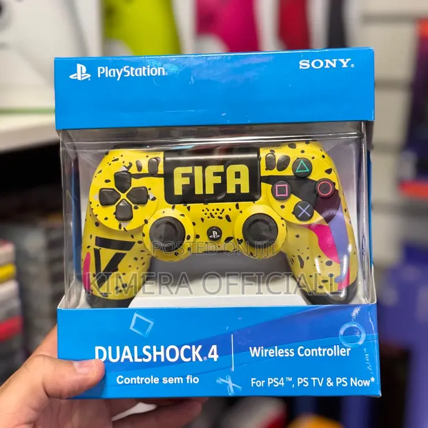 PS4 DualShock 4 Wireless Controller - Yellow - 1