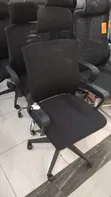 Ergonomic Black Mesh Office Chair with Headrest - 2