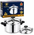 Traditional Polished Aluminum Heavy-Duty Pressure Cooker - 1