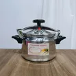 Traditional Polished Aluminum Heavy-Duty Pressure Cooker - 2