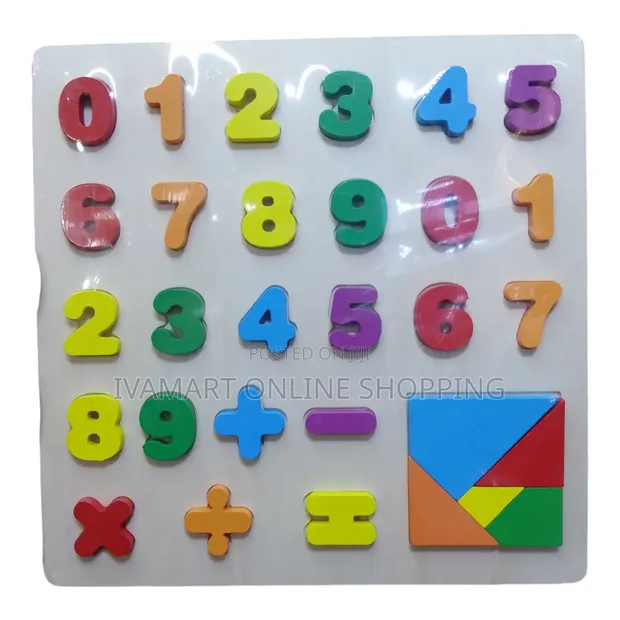 Wooden Educational Toys: Numbers, Alphabets & Shapes - 1