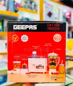Geepas 4-in-1 Food Processor GSB6147N