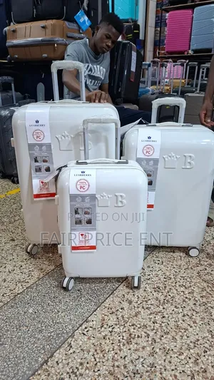 Rushberry Executive Suitcases - Full Set of 3 (White)