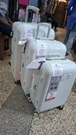 Rushberry Executive Suitcases - Full Set of 3 (White) - 4