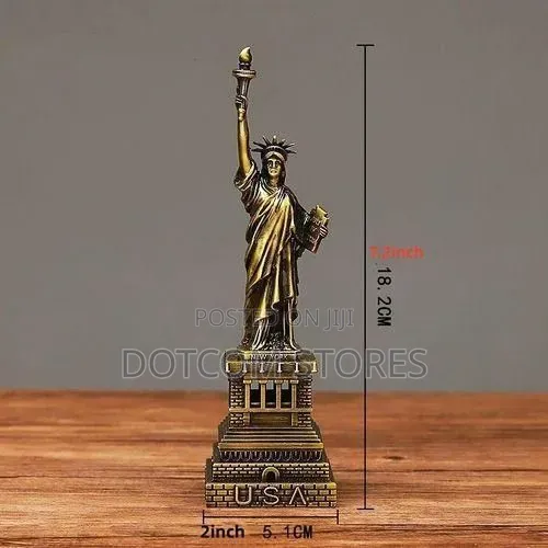 Statue of Liberty & Empire State Building Metal Statues - 1