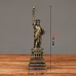 Statue of Liberty & Empire State Building Metal Statues - 1