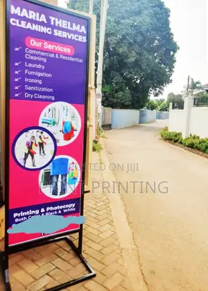 Branded Advertising Metallic Stand (Double Sided)
