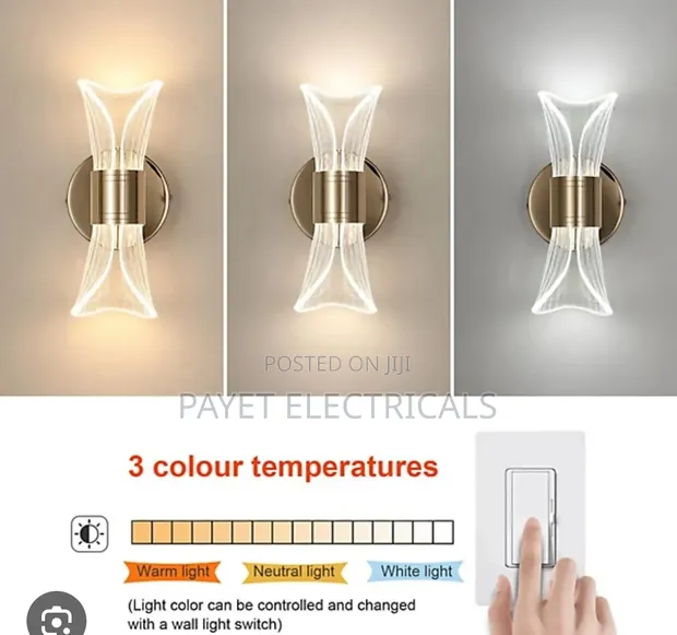 Modern 3-Color LED Wall Light - 1
