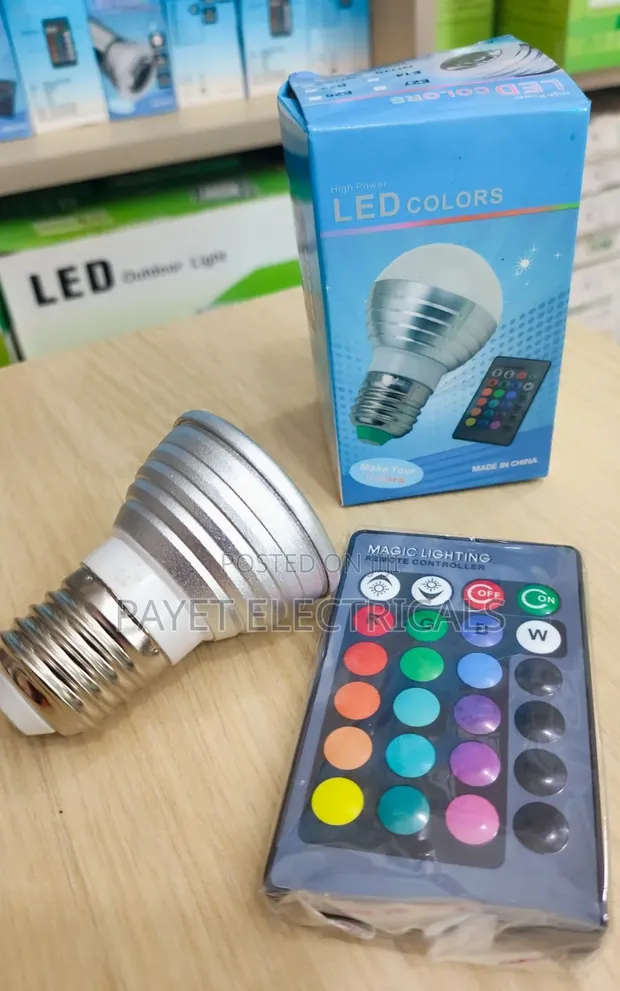 RGB LED Colour Bulb (5-12W) - 1