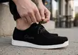 Classic Men's Black/White Suede Clarks Wallabees Casual Shoes - 2