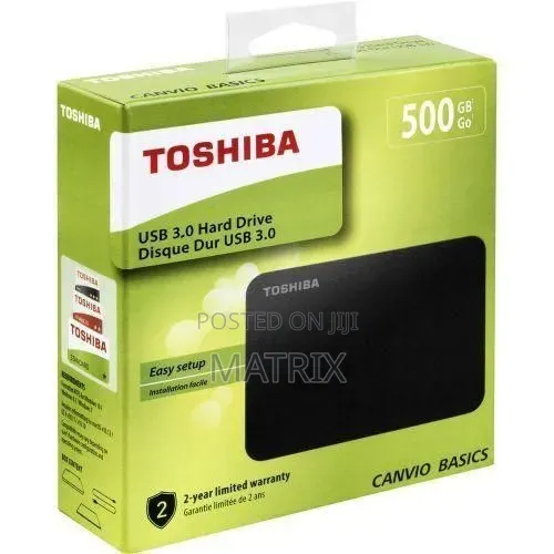 Toshiba Canvio Basics 500GB External Hard Drive - 1