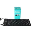 Flexible USB Silicone Gel Full-Sized Keyboard - Black - 3