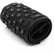 Flexible USB Silicone Gel Full-Sized Keyboard - Black - 4