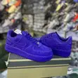 Classic Purple Nike Air Force 1 Low Snakeskin Sneakers - 2