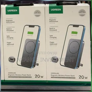 Ugreen Magnetic Wireless Power Bank 10000mAh 20W Black