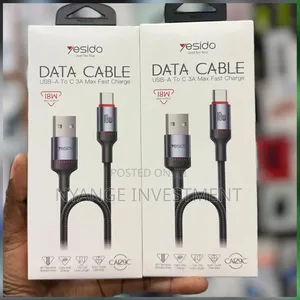 Yesido CA129C 1.2m USB-A to Type-C Fast Charging Data Cable