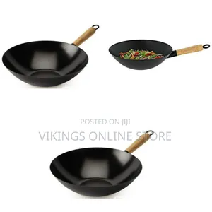 Non-Stick Wok Stir-Frying Pan - Black