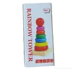 Wooden Rainbow Tower Stacker Toy for Toddlers (36M+) - 2