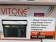 Vitron 3-Band Portable Radio - Black - 2