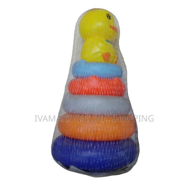 Stacking Rings Toy with Duck Topper - 1