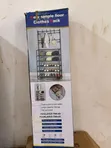 5-Tier Metallic Shoe Rack - Black - 2