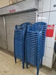 Mayor Outdoor Garden Plastic Chairs (Blue) - 2