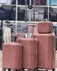 Vibrant Pink 4-Piece Polypropylene Luggage Set - 3