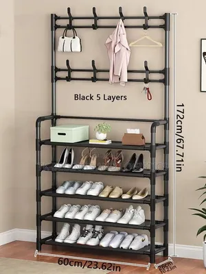 5-Tier Hat, Umbrella & Shoe Rack Organizer