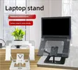 Ergonomic Dual Laptop & Phone Stand - Adjustable Foldable - 1