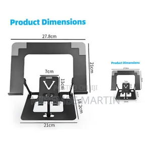Ergonomic Dual Laptop & Phone Stand - Adjustable Foldable