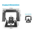 Ergonomic Dual Laptop & Phone Stand - Adjustable Foldable - 2