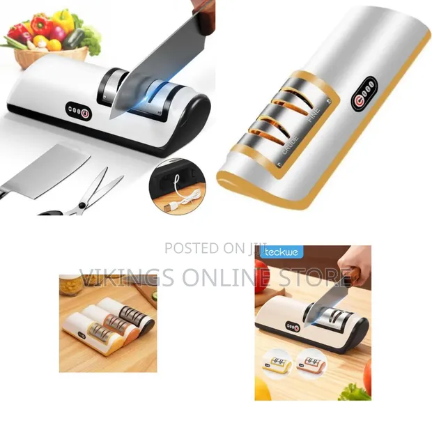 Cordless Electric Knife Sharpener - 2 Speed - 1
