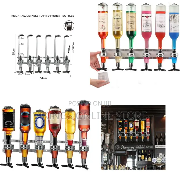Wall Mounted Optics Liquor Wine Dispenser Machine Bar Butler - 1