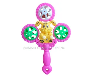 3-Wheel Spinning Baby Shaker Rattle