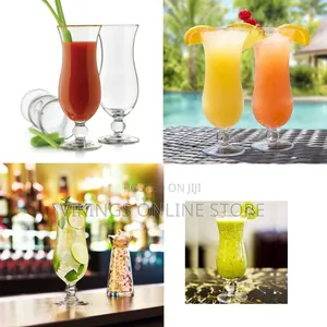 Set of 6 Crystal Hurricane Glasses (450ml)