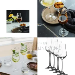 6 Pieces Crystal Champagne Flutes - Lead-Free