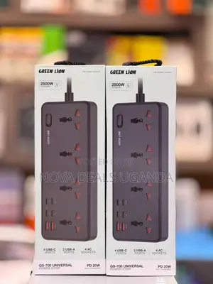 Green Lion GS700 Universal Power Strip - 4 AC, 4 USB-C, 2 USB-A