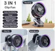 Auto Oscillating Table Fan 6.5-Inch with Timer & Digital Display - 1