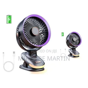 Auto Oscillating Table Fan 6.5-Inch with Timer & Digital Display