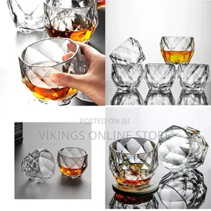 6 Piece Crystal Whiskey Glasses Set