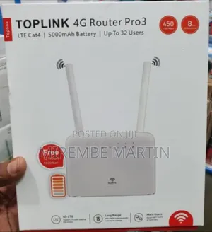 Toplink Pro3 4G LTE CPE Router with 5000mAh Battery
