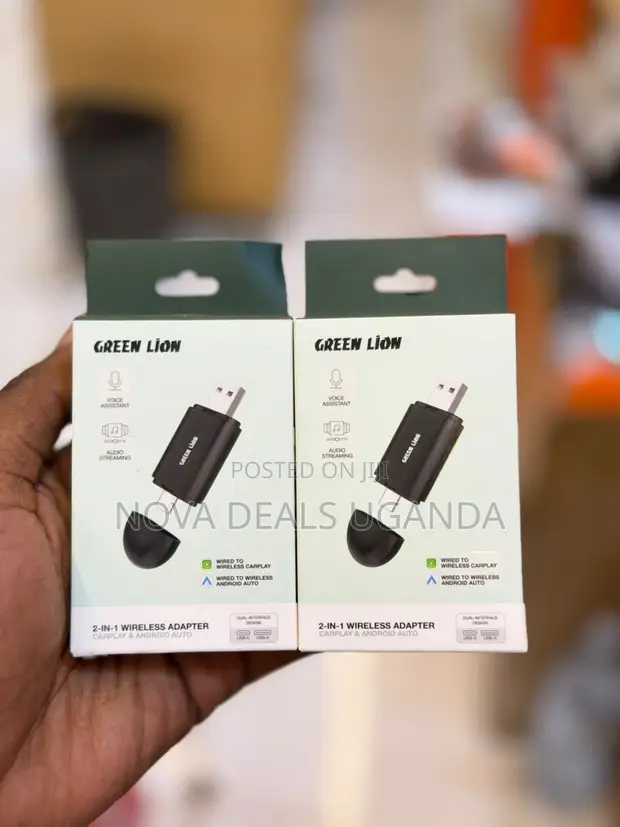 Green Lion 2in1 Wireless CarPlay/Android Auto Adapter - 1