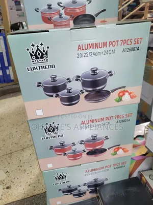 King Aluminum Cooking Pot Set (7 Pieces)